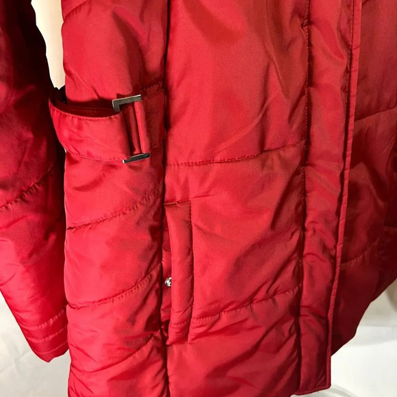 Free Tech Womens Puffer Coat with Side Cinch Tabs Size M 8-10 - Picture 7 of 13